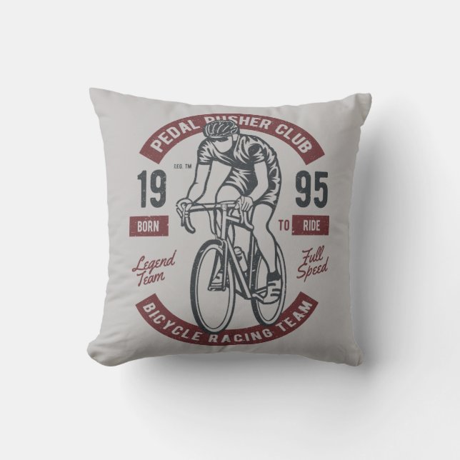 Pedal Pusher Cycling Club | Volledige snelheid rac Kussen (Voorkant)