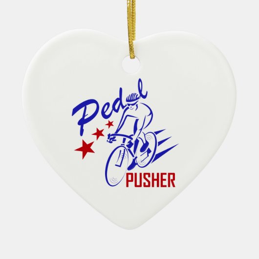 Pedal Pusher Keramisch Ornament (Voorkant)