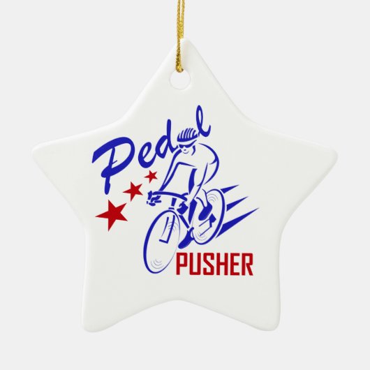 Pedal Pusher Keramisch Ornament (Voorkant)