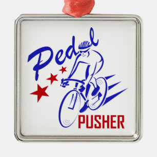 Pedal Pusher Metalen Ornament