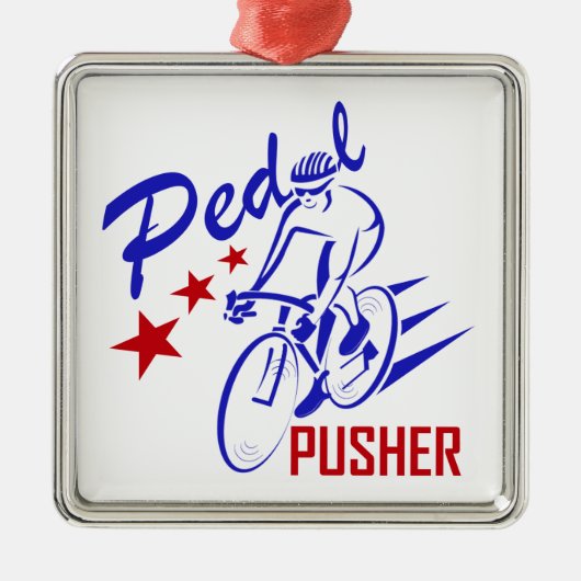 Pedal Pusher Metalen Ornament (Voorkant)