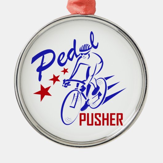 Pedal Pusher Metalen Ornament (Voorkant)
