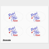 Pedal Pusher Ovale Sticker (Vel)