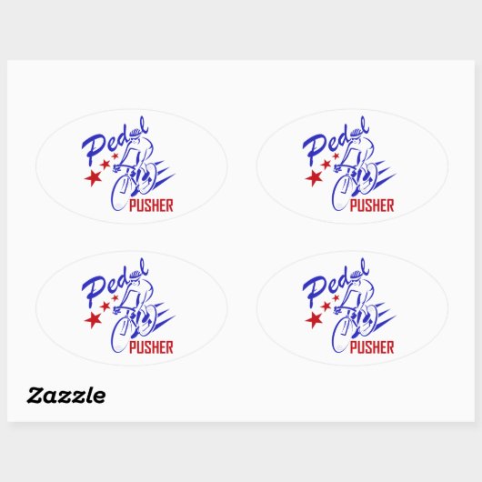 Pedal Pusher Ovale Sticker (Vel)