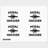 Pedal Smasher Rechthoekige Sticker (Vel)