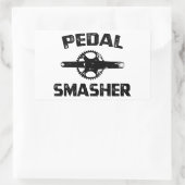 Pedal Smasher Rechthoekige Sticker (Tas)