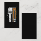 Pedal Steel American Flag US Musician Visitekaartje (Voorkant / Achterkant)