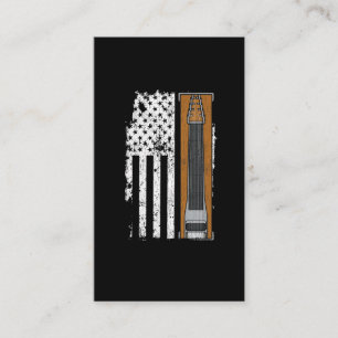 Pedal Steel American Flag US Musician Visitekaartje