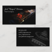 Pedal Steel gitaar muziek muzikant Visitekaartje (Voorkant / Achterkant)