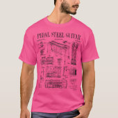 Pedal Steel Gitaar Speler Gitarist Funny  T-shirt (Voorkant)