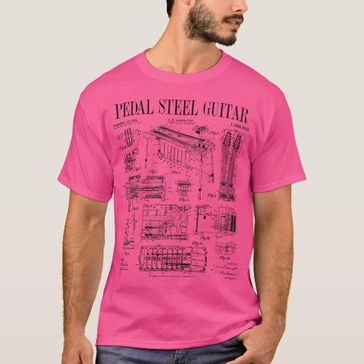 Pedal Steel Gitaar Speler Gitarist Funny  T-shirt (Voorkant)