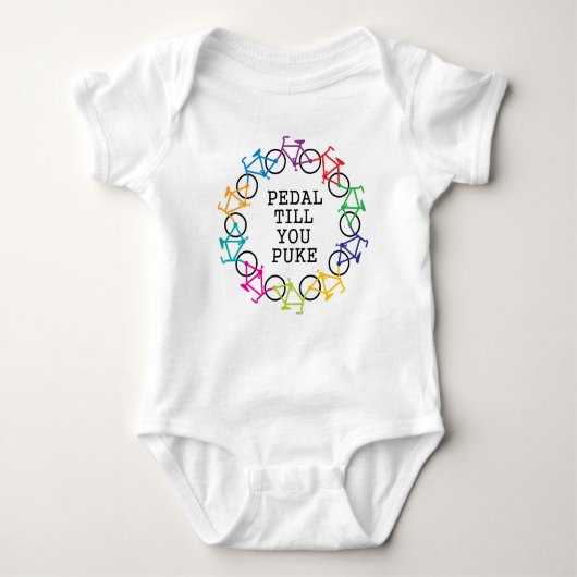 Pedal Till You Puke Baby/Toddler Romper (Voorkant)