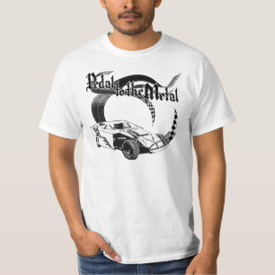 Pedal to the Metal Dirt Modified Racing Design T-shirt