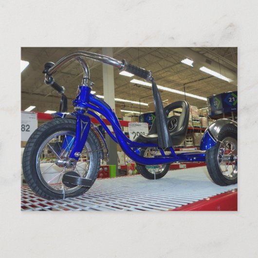 Pedal Trike met laag gewicht Briefkaart (Voorkant)