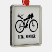 Pedal Verder Bikepacking Metalen Ornament (Rechts)
