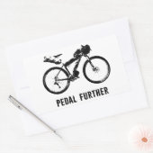 Pedal Verder Bikepacking Rechthoekige Sticker (Envelop)