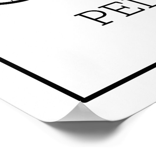 Pedal zoals jij het tegenhoudt poster (Hoek)