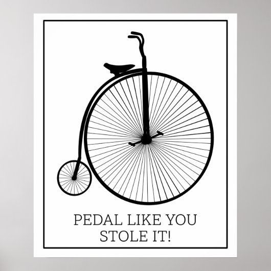 Pedal zoals jij het tegenhoudt poster (Voorkant)