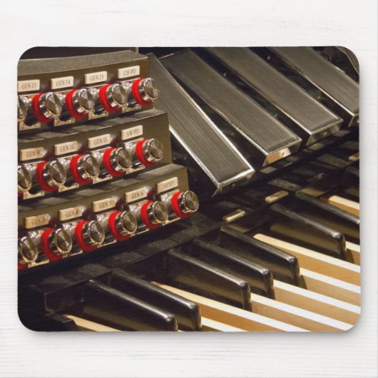 Pedalen en pistons mousepad muismat (Voorkant)