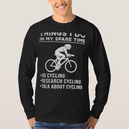 Pedaling Passion: ga op fietsavonturen! T-shirt (Voorkant)