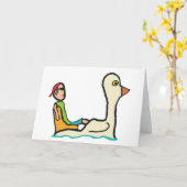 Pedalo Tourist Paddle Boat Kaart (Gele Bloem)