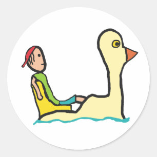 Pedalo Tourist Paddle Boat Ronde Sticker
