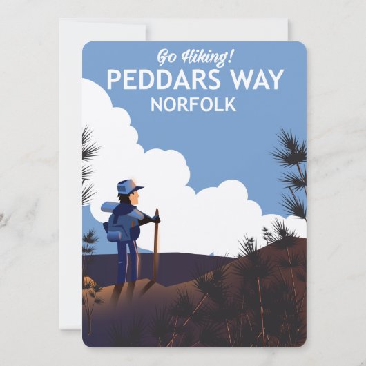 Peddars Way Norfolk Hiking poster (Achterkant)
