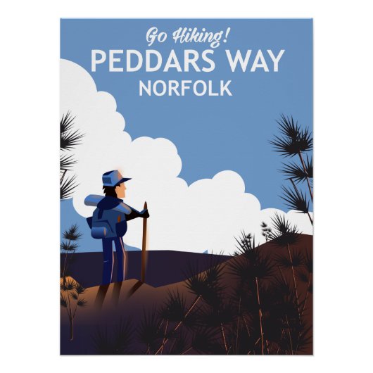Peddars Way Norfolk Hiking poster (Voorkant)