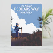 Peddars Way Norfolk Wandelposter (Staand voorkant)