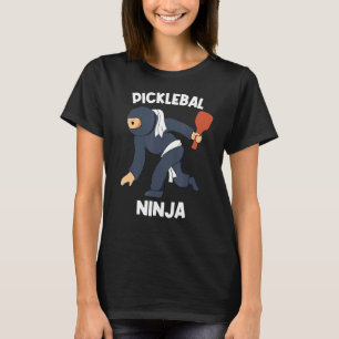 peddel bal augurk bal speler jongen pickleball Nin T-shirt