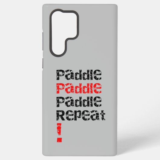 Peddel... Herhalen - Stand up paddle board ontwerp Samsung Galaxy Hoesje (Achterkant)