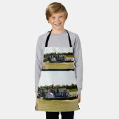  peddel stoomboot aquarel, Kinder Schort (Gedragen)
