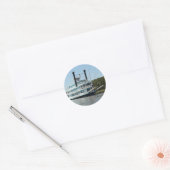 Peddelboot & Barges Ronde Sticker (Envelop)