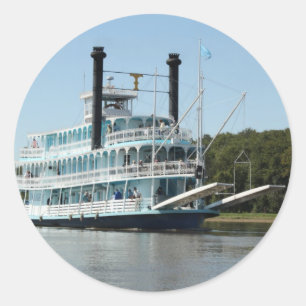 Peddelboot & Barges Ronde Sticker