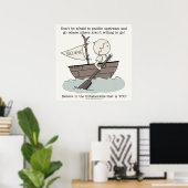 Peddelen stroomopwaarts poster (Thuiskantoor)