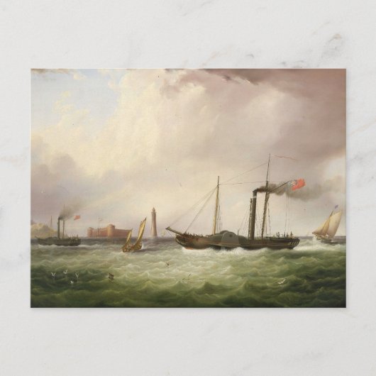 Peddelstoomboot Ariel 1831 Briefkaart (Voorkant)
