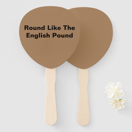 peddelventilator handwaaier (Voorkant en achterkant)