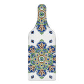 Peddelvormige medaillon glazen snijplank (Voorkant)