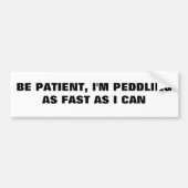 Peddle Powered-auto? Bumpersticker (Voorkant)