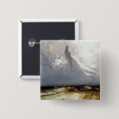 Peder Balke Stetind in Fog Vierkante Button 5,1 Cm (Voorkant /achterkant)