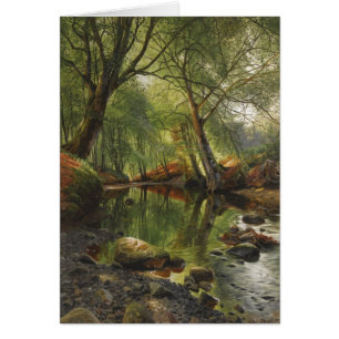 Peder Mønsted A woodland stream CC0465 Card