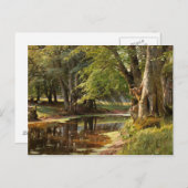 Peder Monsted - boslandschap Briefkaart (Voorkant / Achterkant)