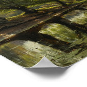 Peder Monsted - Een stroom door de vallei Poster (Hoek)