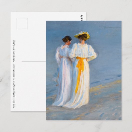 Peder Severin Kroyer - Anna Ancher & Marie Kroyer Briefkaart (Voorkant / Achterkant)