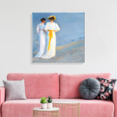 Peder Severin Kroyer - Anna Ancher & Marie Kroyer Canvas Afdruk (Insitu (Woonkamer))