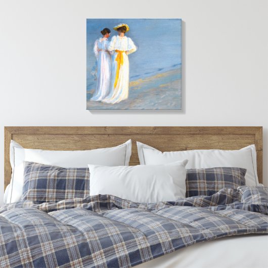 Peder Severin Kroyer - Anna Ancher & Marie Kroyer Canvas Afdruk (Insitu (Slaapkamer))