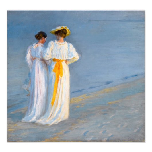 Peder Severin Kroyer - Anna Ancher & Marie Kroyer Foto Afdruk (Voorkant)