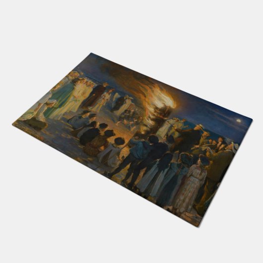 Peder Severin Kroyer - Bonfire in de nacht van de  Deurmat (Schuin)