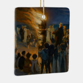 Peder Severin Kroyer - Bonfire in de nacht van de  Keramisch Ornament (Rechts)