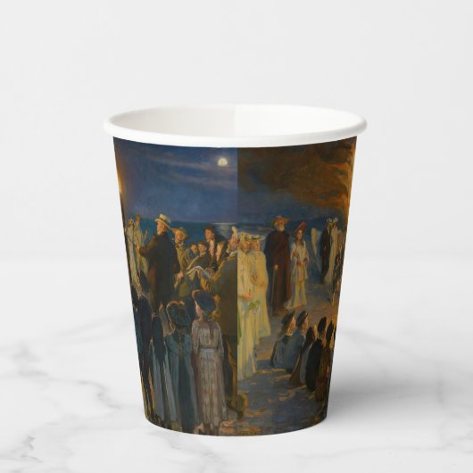 Peder Severin Kroyer - Bonfire in de nacht van de  Papieren Bekers (Links)